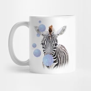 Zebra with bubblegum Mug